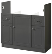 Caisson "Majorca" gris laqué : l. 80 x haut. 82 x prof. 38 cm - Brico Dépôt