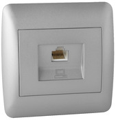 Prise Ethernet RJ45 "OME" silver - Brico Dépôt