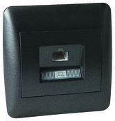 Prise RJ45 "OME" anthracite - Brico Dépôt