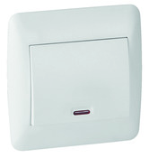 Interrupteur va-et-vient lumineux "OME" blanc - Brico Dépôt