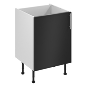 Meuble bas "Heline"noir mat l.60 x h.72 x p.57 cm 1 porte - Brico Dépôt