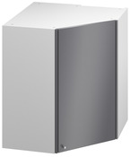 Meuble d'angle haut de cuisine "Dorice" anthracite mat l.63 x h.72 x p.32 cm 1 porte - Brico Dépôt