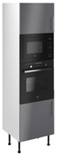 Colonne de cuisine four + micro-ondes "Dorice" anthracite mat l.60 x h.201 x p.57 cm + 2 portes - Brico Dépôt