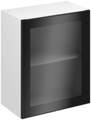 Meuble haut de cuisine "Winterana" fumé l.60 x h.72 x p.32 cm 1 porte vitrée - Brico Dépôt