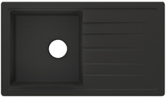 Lot évier quartz + mitigeur "Carvi" noir - Cooke and Lewis - Brico Dépôt