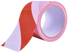 Ruban de signalisation rouge et blanc 50 mm x 100 m - Diall - Brico Dépôt