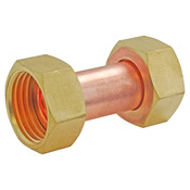 Raccord droit 2 écrous tournants Femelle 15/21 (1/2") - Femelle 15/21 (1/2") - Douille cuivre - Somatherm - Brico Dépôt