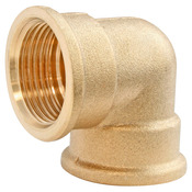 Lot de 2 coudes laiton double Femelle 20/27 (3/4") - Somatherm - Brico Dépôt