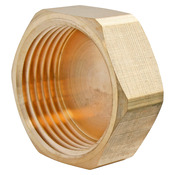 Lot de 2 bouchons laiton Femelle 12/17 (3/8") - Somatherm - Brico Dépôt