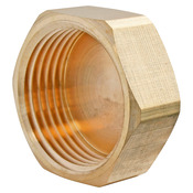 Lot de 2 bouchons laiton Femelle 20/27 (3/4") - Somatherm - Brico Dépôt