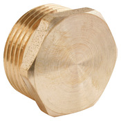 Lot de 2 bouchons laiton Mâle 20/27 (3/4") - Somatherm - Brico Dépôt