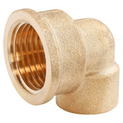 Lot de 2 raccords laiton coudé à souder sur tube cuivre Ø16 - Sortie Femelle 15/21 (1/2") - Somatherm - Brico Dépôt