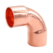 Lot de 2 coudes grand rayon à souder embouts Femelles angle 90° pour tube cuivre Ø16 - Somatherm - Brico Dépôt