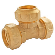 Té laiton égal pour PE Ø20 - Somatherm - Brico Dépôt