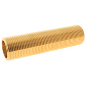 Lot de 2 tubes fileté laiton 10cm - double Mâle 20/27 (3/4") - Somatherm - Brico Dépôt