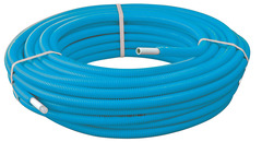 Couronne tube multicouche prégainée bleu Ø16 - 25 mètres - Somatherm - Brico Dépôt