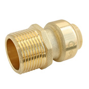 Raccord mâle à clipser pour tube cuivre ou PER ou Multicouche Ø16 - Mâle 20/27 (3/4') - Somatherm - Brico Dépôt