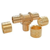 Lot de 2 tés égal à glissement pour tube PER Ø12 - Somatherm - Brico Dépôt