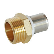 Raccord droit à sertir pour tube PER Ø16 - droit mâle 20/27 (3/4") - Somatherm - Brico Dépôt