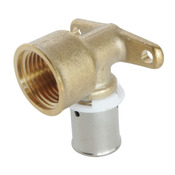 Applique murale à sertir pour tube PER Ø16 - sortie femelle 15/21 (1/2") - Somatherm - Brico Dépôt