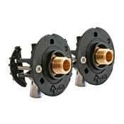 Fixation pour robinetterie Lavabo pour PER Ø12 raccord à sertir sortie mâle 12/17 (3/8") - Somatherm - Brico Dépôt