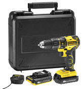 Perceuse à percussion sans fil Brushless 18 V + 2 batteries 2 Ah - KFMCD628D2K-QW - Stanley Fatmax - Brico Dépôt