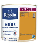 Peinture intérieur Velours 0,5 L Jaune ambre - Ripolin - Brico Dépôt