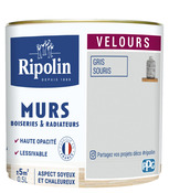 Peinture intérieur Velours 0,5 L Gris souris - Ripolin - Brico Dépôt