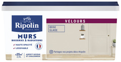 Peinture intérieur Velours 2,5 L Beige glaise - Ripolin - Brico Dépôt