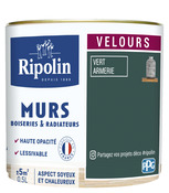 Peinture intérieur Velours 0,5 L Vert armerie - Ripolin - Brico Dépôt