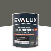Peinture extérieure satin multi supports 2,5 L gris quartz - Evalux - Brico Dépôt