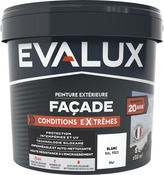Peinture façade extrême 5 L blanc mat - Evalux - Brico Dépôt