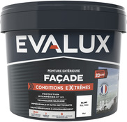 Peinture façade extrême 10 L blanc mat - Evalux - Brico Dépôt