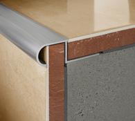 Nez de marche aluminium arrondi 2,50 m x 11 mm - Brenner - Brico Dépôt