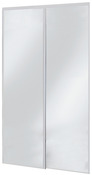 Lot de 2 portes de placard coulissantes miroir H. 250 x L. 120 cm - Cooke and Lewis - Brico Dépôt