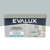 Peinture mur intérieur Mat 2,5 L Gris argent - Evalux - Brico Dépôt
