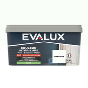 Peinture mur intérieur 2 en 1 Satin 2,5 L Blanc coton - Evalux - Brico Dépôt
