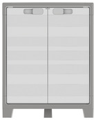 Armoire basse résine H.100 x l.80 x P.44 cm"Malo" - Cooke and Lewis - Brico Dépôt