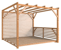 Pergola bois massif "New Concept" 3 x 3 mètres - Brico Dépôt
