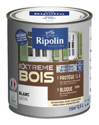 Peinture bois intérieur et extérieur satin 0,5 L  blanc - Ripolin - Brico Dépôt
