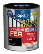 Peinture métal extérieur brillant 2 L noir - Ripolin - Brico Dépôt