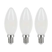 Lot de 3 ampoules LED à filament E14 - 470 Lm et 2700K - Brico Dépôt