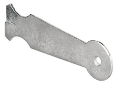 Patte à scellement avec tête ronde en acier zingué - Blanc - L. 120 mm - AFBAT - Brico Dépôt