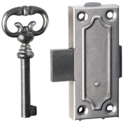 Verrou en applique en acier poli 25 mm pour meubles et caissons - Handix - Brico Dépôt