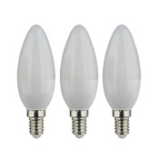 Lot de 3 ampoules LED E14 - 470 Lm et 2700K - Brico Dépôt