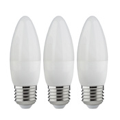Lot de 3 ampoules LED E27 - 470 Lm et 4000K - Brico Dépôt