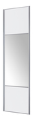 Porte de placard coulissante miroir décor blanc "Valla" H. 247,5 x L. 62,2 cm - Cooke and Lewis - Cooke and Lewis - Brico Dépôt