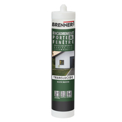 Mastic silicone porte et fenêtre transparent 280 ml - Brenner - Brico Dépôt