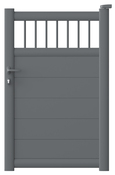 Portillon aluminium "sillano" gris - 1 m - Brico Dépôt