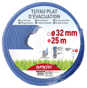 Tuyau plat d'évacuation 25 m - Diamètre. 32 mm - Brico Dépôt